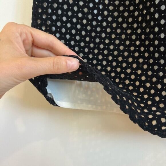 Twee CeCe Dress Scalloped Peter Pan Collar Bow Tie Black White Polka Dot Size 2 - Picture 12 of 13